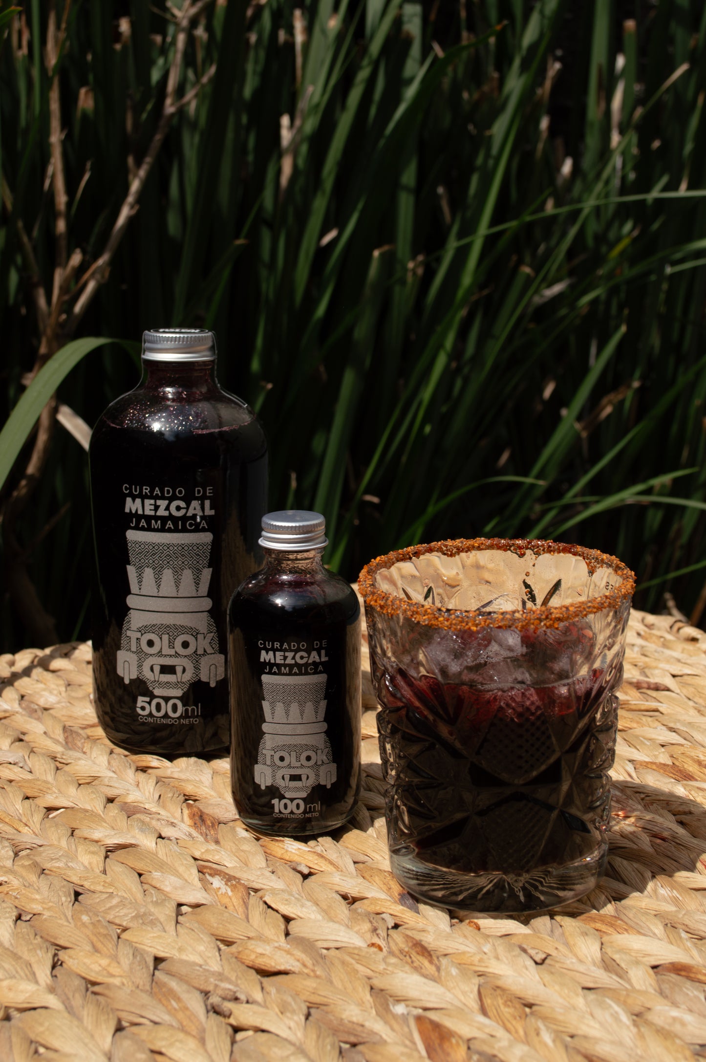 Curado de Mezcal Jamaica 500ml y 100ml