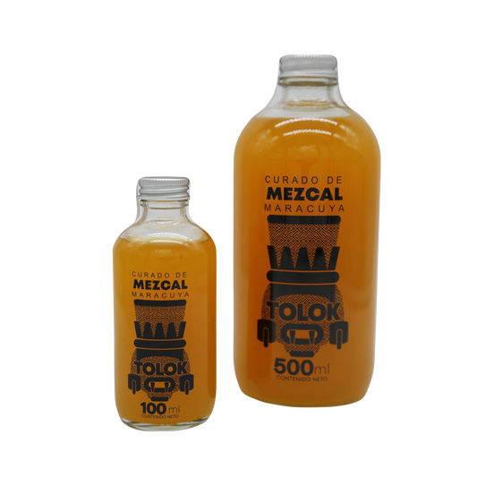 Curado de Mezcal Maracuya 500ml y 100ml