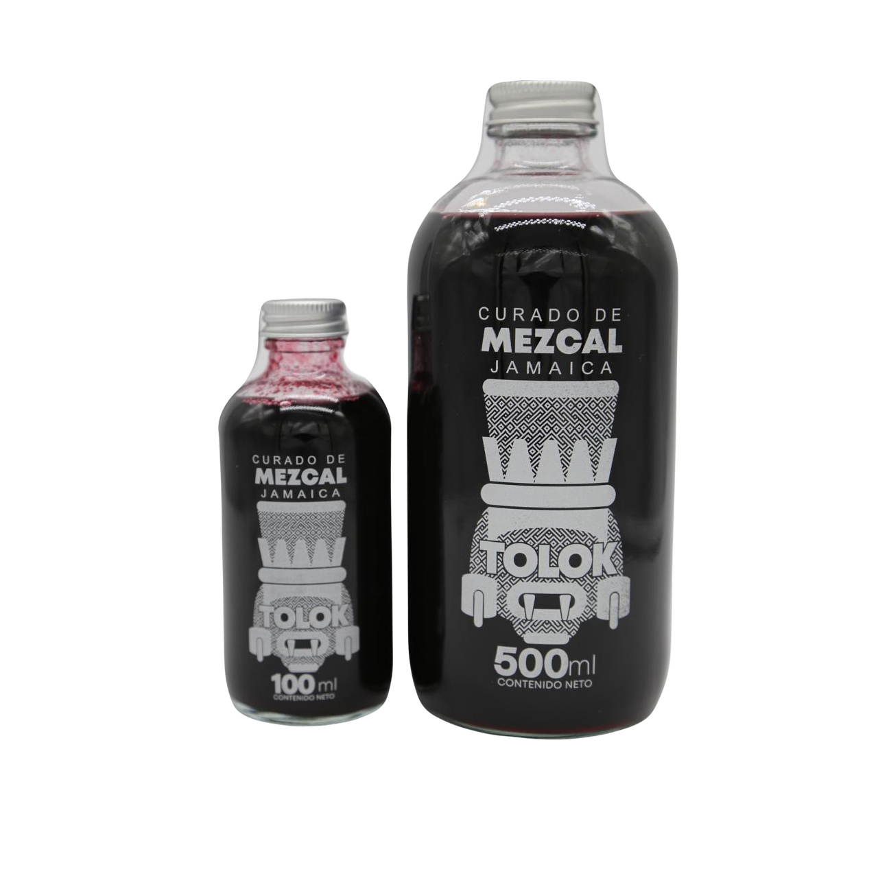 Curado de Mezcal Jamaica 500ml y 100ml